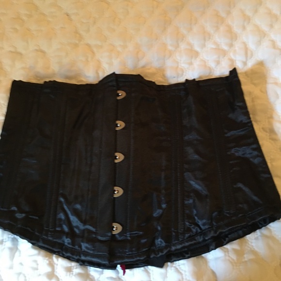 Black Training Corset Size 36 with Garter & Hose - Picture 6 of 8